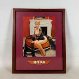 Framed Rock-Ola Erotic Art Advertisement