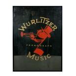 Framed Wurlitzer Johnny One Note Logo Poster