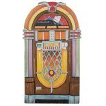 Very Large Plywood Wurlitzer 1015 Jukebox Display from the Famous Volo Auto Museum Vault