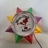 Reproduction Star Jukebox Speaker with Johnny One Note Grill Cloth in Wurlitzer 4002 Speaker Style