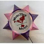 Reproduction Star Jukebox Speaker with Pink & Purple Points and Johnny One Note Grill Cloth