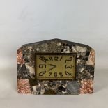 Vintage Art Deco Marble Desk Clock