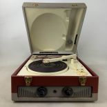 La Voix de Son Maitre (HMV) Model 358 3-Tube Travel Record Player ca. 1958