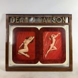 Vintage Dean & Dawson Travel Agency Frame with Nude Marilyn Monroe Uncut Photo Prints