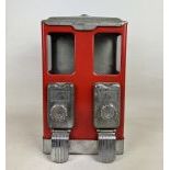 Lawrence 2-Column 5 Cent Double Peanut/Candy Bulk Vending Machine ca. 1940