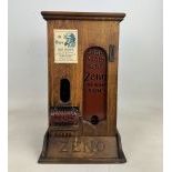 Zeno Wood Case 1 Cent Chewing Gum Vending Machine ca. 1910s-20s