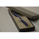 Blue Quill Pen with Rolls-Royce Logo