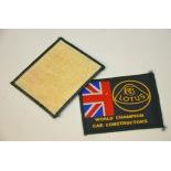 Two Lotus Patches issued by Rolls Royce for Technicians