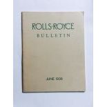 Rolls Royce Bulletin 1939